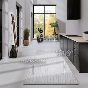 Passatoia color crema 80x240 cm Pigment Cream White - Elle Decoration