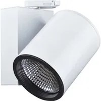 Faro LED spot track binario trifase 77W alta resa luminosa luce negozi uffici centri commerciali 230V RA90 BIANCO 4000K