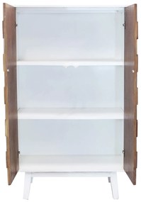 MATRIX - armadio a due ante con decoro in legno