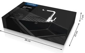 Concept BDG4327BC - Miscelatore per lavello 27,3 cm granito/nero