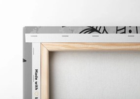 Stampa su tela – Mandala con tocco antico in bianco e nero