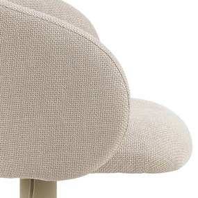 Sgabello da bar beige con altezza regolabile/con braccioli (altezza della seduta 86 cm) Eleanor – Actona