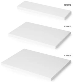 Piano d'appoggio bianco per tavolo 60x20 cm in legno