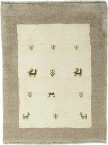 Gabbeh Tappeto 70x90 Beige (Iran) Annodato A Mano