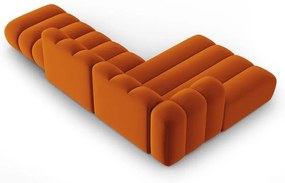 Divano angolare arancione ad angolo sinistro Lupine - Micadoni Home