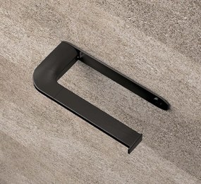 Colombo design Trenta B30080NM Porta Rotolo wc a muro Nero Opaco