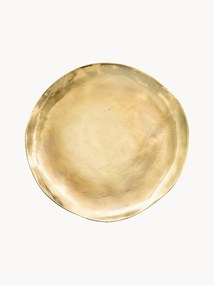 Piatto piano in porcellana fatto a mano Gold Irregular Edge