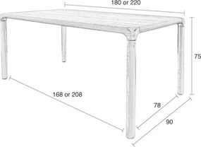 Tavolo da pranzo 90x180 cm Storm – Zuiver