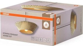 Osram - Lampada a sospensione a cavo DECOR STRIPES 1xE27/10W/230V Ø 40,5 cm beige