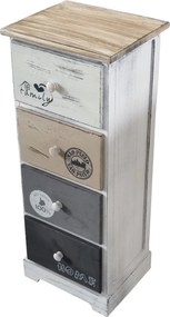 SEVEN - mobiletto in legno con cassetti