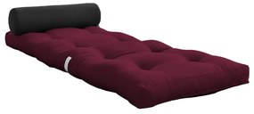 Materasso futon bordeaux 70x200 cm Wrap Bordeaux/Dark Grey - Karup Design