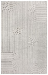 VALLEY - tappeto in lana avorio con decoro