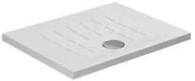 Piatto doccia 70x90 H 4 rettangolare in ceramica bianca con antiscivolo Cube