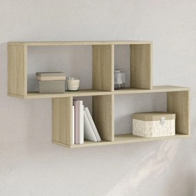 Scaffale A Parete Rovere Sonoma 100x20x53cm Legno Multistrato /