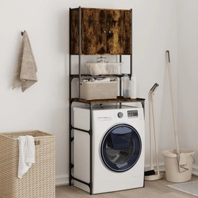 Mobile Per Lavatrice Rovere Fumo 68x48,5x194 Cm /