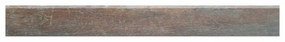 Piastrella battiscopa Goa in gres porcellanato marrone opaco L 61.5 x H 7 cm
