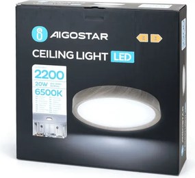 Aigostar - Plafoniera LED LED/20W/230V 6500K diametro 33,7 cm