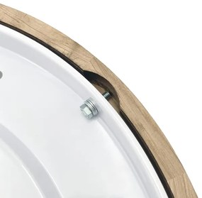 Brilagi - Plafoniera CARVALHO SMOKEY 3xE27/60W/230V rovere Ø 47,5 cm