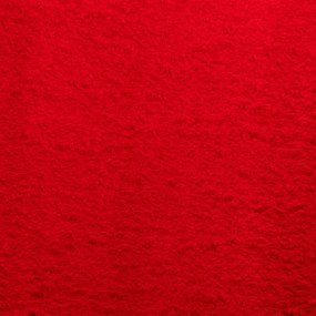 Tappeto a Pelo Corto HUARTE Morbido e Lavabile Rosso 240x340cm