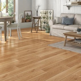 Parquet multistrato intenso L in rovere irlandese verniciato elegance sp. 14/3.3 mm 1.548 m²