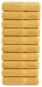 Asciugamani Da Doccia Solund 10 Pz Oro 70x140 Cm 600gsm /