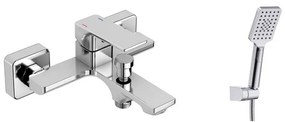 Kamalu - Miscelatore vasca in ottone con doccetta e flessibile PVC | KAM-DIANA