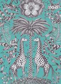 Clarke & Clarke Carta da parati Kruger - Teal