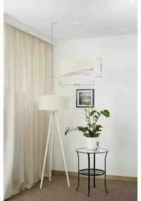 Brilagi - Lampadario LED a sospensione con filo LYRA 1xE27/15W/230V color crema/bianco