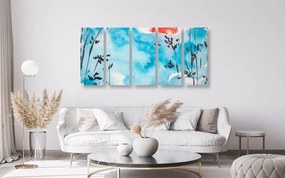 Quadri 5 pezzi – Pittura del cielo giapponese