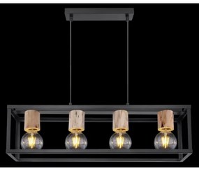 Globo 15476-4H - Lampadario a sospensione con filo HAGAR 4xE27/60W/230V