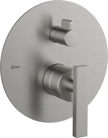 Rubinetto per doccia getto laminare cristallino ad incasso monocomando Los Angeles cromo satinato HUBER