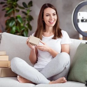 LED Lampada dimmerabile con treppiede e supporto per vlogging LED/15W/5V 2700-6500K