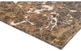 Tavolino in marmo marrone 90x90 cm Brooksville - Rowico