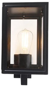 Lampada da parete rustica nera IP44 - Sutton Up