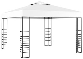 Gazebo da Giardino 3x3 m Bianco