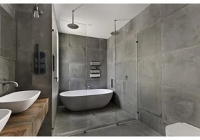 WENKO 25780100 - Portasciugamani FONDIRO 24x42 cm nero