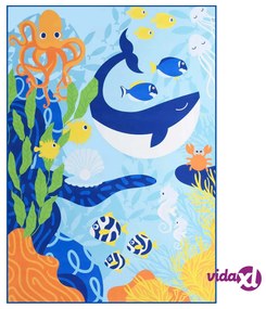 vidaXL Tappeto Stampato Multicolore 80x150 cm in Tessuto