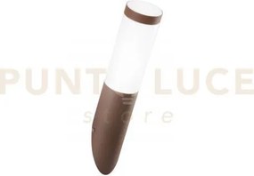 Applique tokyo bronzo 1 luce attacco e27 ip44 7,6x37,6cm in acciaio...