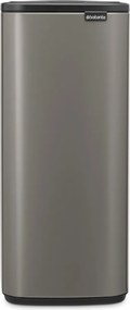 Cestino per la spazzatura grigio in acciaio touch 30 l Bo Touch – Brabantia