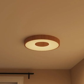 Plafoniera LED Piazo Ø 48 cm bianco IP21 cct da bianco caldo a bianco freddo con regolazione di temperatura, 8800 lumen INSPIRE