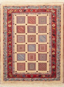 Tappeto persiano 130x100 Beige (Iran) Annodato A Mano