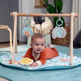 Ingenuity - Coperta per bambini per giocare con trapezio di legno SOLE VALLEY