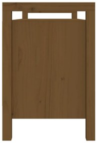 Panca da ingresso miele 110x40x60 cm in legno massello di pino