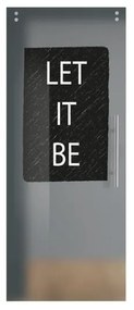 Anta per porta scorrevole esterno muro Let it be in vetro nero, L 88 x H 215 cm spessore 10 mm, apertura sinistra