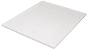 Piatto doccia SENSEA in resina Neo bianco L 90 x L 90 x H 3 cm opaco effetto pietra
