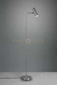 Marley piantana spot cilindro acciaio h. 151cm 1 luce attacco gu10