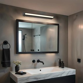 Lampada da parete LED nera opaca con intensità regolabile Fabrizio – Trio