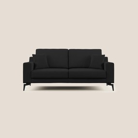 Prestige divano moderno in microfibra smacchiabile T11 nero 166 cm