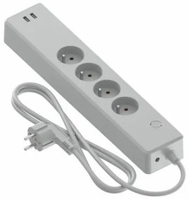 Multipresa con 4 Prese senza Interruttore Calex USB x 2