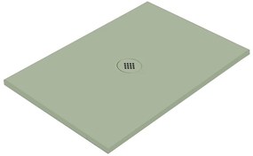 Piatto doccia in ceramica extra slim verde L 140 x L 70 cm